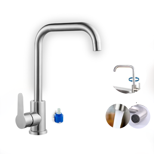 [GB-900] GRIFERIA DE LUJO F Y C 100% ACERO INOX PARA LAVAPLATO
