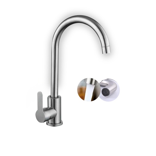 [GB-905] SALUD VEN GRIFERIA FREGADERO ACERO INOX AGUA FRIA Y C MONOMANDO