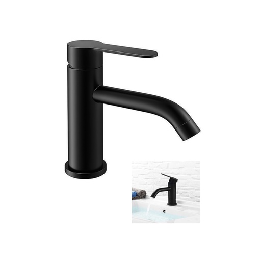 [GB-960] GRIFERIA DE LUJO NEGRA AGUA CALIENTE/FRIA P/LAVAMANOS