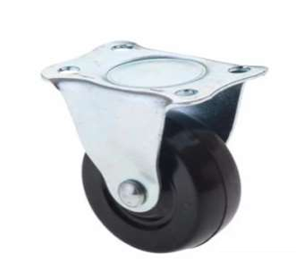 [HR-161] HERRA-VEN RUEDA DE GOMA CON BASE FIJA 2 PULG