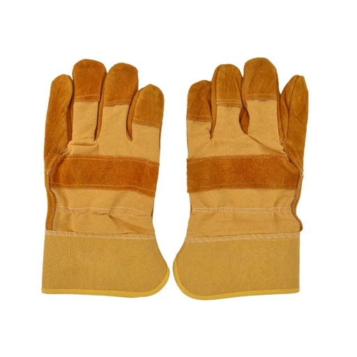 [HR-178] GUANTES TELA SEMICUERO