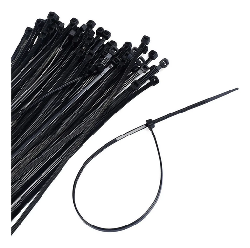 [HR-511-B] TIRRAJE PLASTICO 4X250MM PQTE 50 UNID