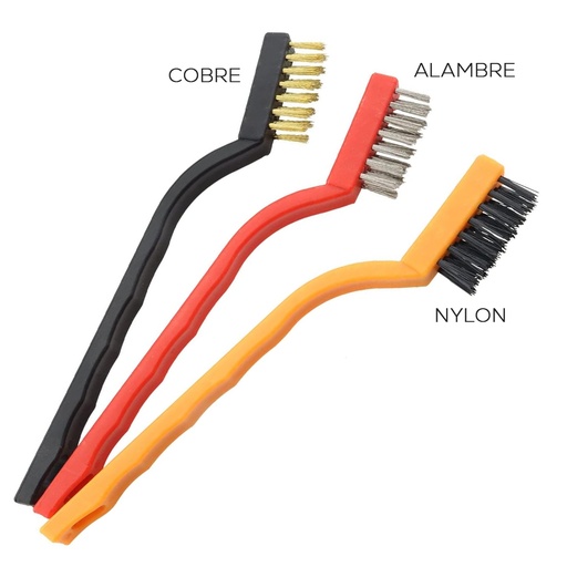 [HR-68] JUEGO DE 3 CEPILLOS DE ALAMBRE