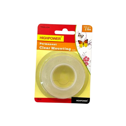 [HR-97] CINTA ADHESIVA DOBLE FAZ TRANSPARENTE