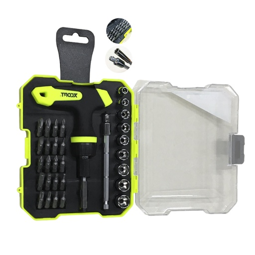 [HR-M3392] SET DE DADOS Y RATCHET  32 PZAS