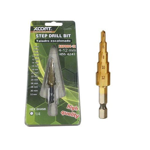 [HR-M3448] XCORT JUEGO DE MECHAS ESCALONADAS 4MM A 12MM