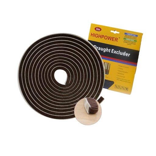 [HR-M4106] BURLETE DE CEPILLO ADHESIVO MARRON HIGHPOWER