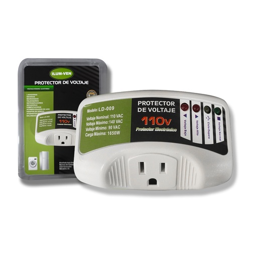 [LD-009] PROTECTOR DE VOLTAJE MULTIUSO 110V