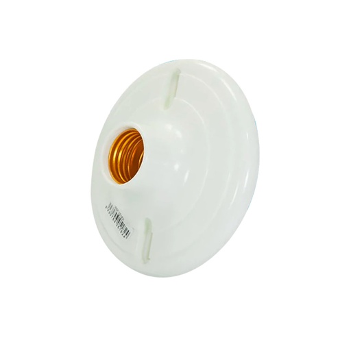 [LD-060] SOCATE PLASTICO REDONDO ROSCA E27