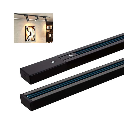 [LD-1363-N] CARRIL NEGRO PARA LAMPARA LED 100CM