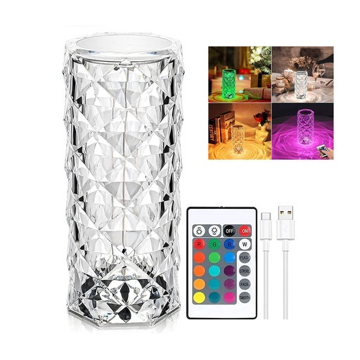 [LD-1452] LAMPARA DE CRISTAL RGB
