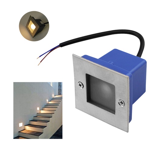 [LD-1471] LAMPARA LED EMPOTRADA P/ ESCALERAS (6W)