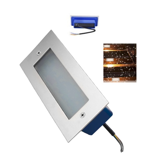 [LD-1472] LAMPARA LED EMPOTRADA PARA ESCALERAS (12W)