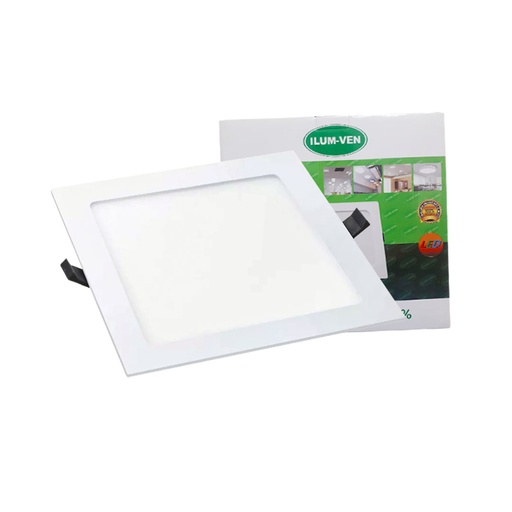 [LD-1536] LAMPARA PANEL PLASTICO CUADRADA P/ EMPOTRAR  (18W)