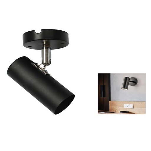 [LD-1605] LAMPARA DE TECHO AJUSTABLE NEGRO (15W)