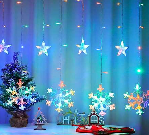 [LD-1738] CORTINA DE LUCES COPO DE NIEVE RGB