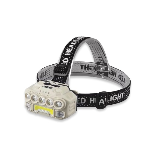 [LD-1761] LINTERNA LED FRONTAL RECARGABLE MEDIDAS 8,4CMX5CMX5CM