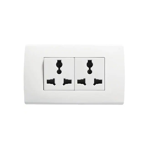 [LD-608-B] TOMACORRIENTE 3 POLOS UNIVERSAL DOBLE