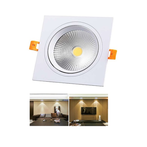 [LD-742] ILUM VEN LAMPARA TIPO OJO DE BUEY CUADRADA (LUZ CALIDA)