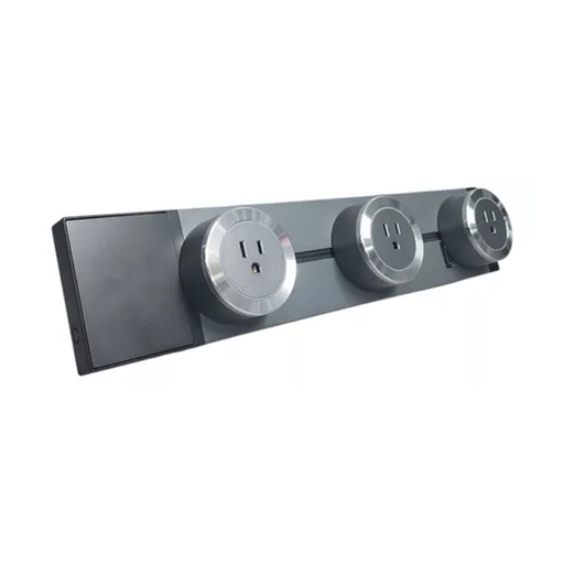 [LD-853] TOMACORRIENTE MULTIFUNCIONAL DE CARRIL