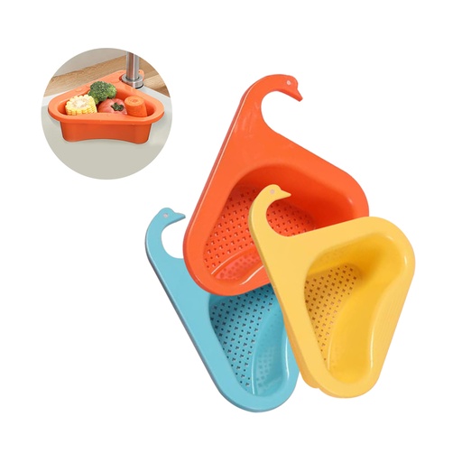 [MC240118-2] CESTA DE DRENAJE CON FORMA DE CISNE  23X6X26CM