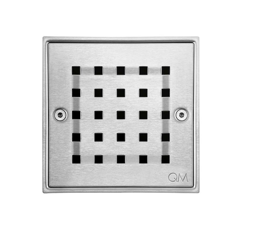 [QM 14.100.2002] QM DESAGUE CENTRAL RIA ACABADO SATINADO 10 X 10 CM