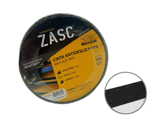 [Z-AST-B24MM] ZASC CINTA ANTIRESBALANTE NEGRA 24MMX5M