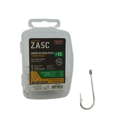 [Z-FH-13] ZASC ANZUELO PARA PESCAR N° 13