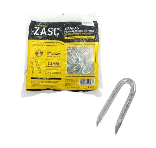 [Z-GF1] ZASC GRAPA GALVANIZADA 1" X 3.8MM (0.50 KG)