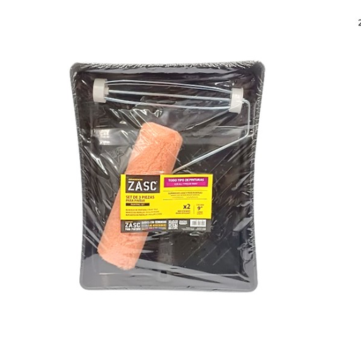 [Z-PR3ST-TRF] ZASC KIT BANDEJA RODILLO MAS CAMISA 9" 3 EN 1