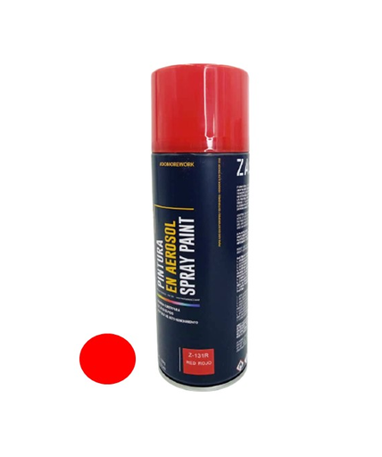 [Z-SP131R] ZACS PINTURA SPRAY ROJO 400ML