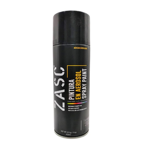 [Z-SP39GB] ZASC PINTUTA SPRAY NEGRO BRILLANTE 400ML