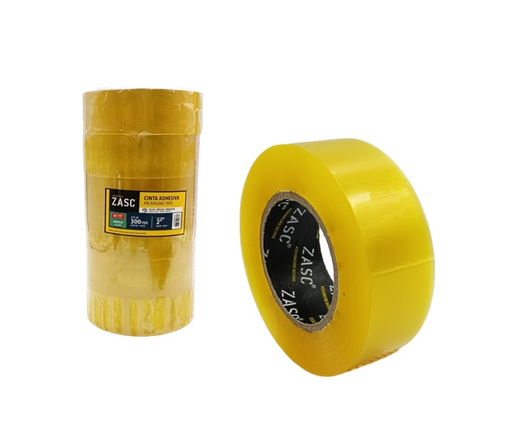 [Z-PT50X33-YL] ZASC CINTA ADHESIVA AMARILLO 2" X 30 MTS