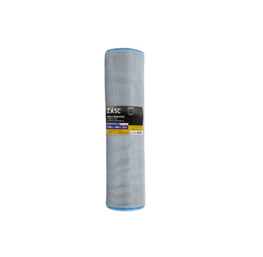 [Z-MPS1.2MX30M-GY] ZASC MALLA MOSQUITERO PLASTICA GRIS CAL