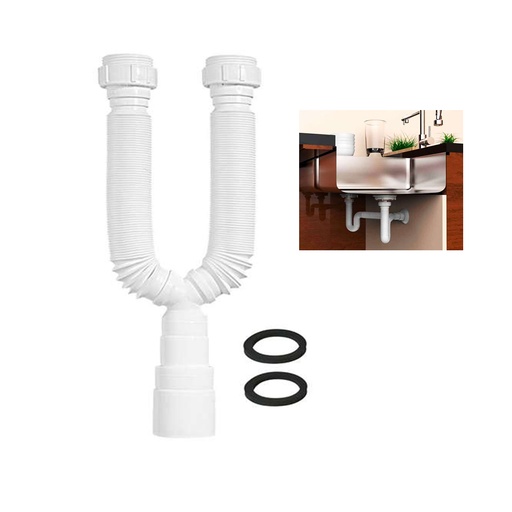 [GB-427] SIFON DOBLE EXTENSIBLE P/LAVAPLATO 11/2