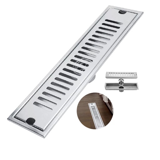 [GB-416] DRENAJE PARA PISO DE REJILLA 50X10CM