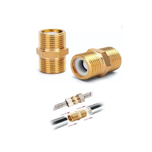 [GB-349] VALVULA ANTIRETORNO M-M 1/2" BRONCE PQTE 2 UNID