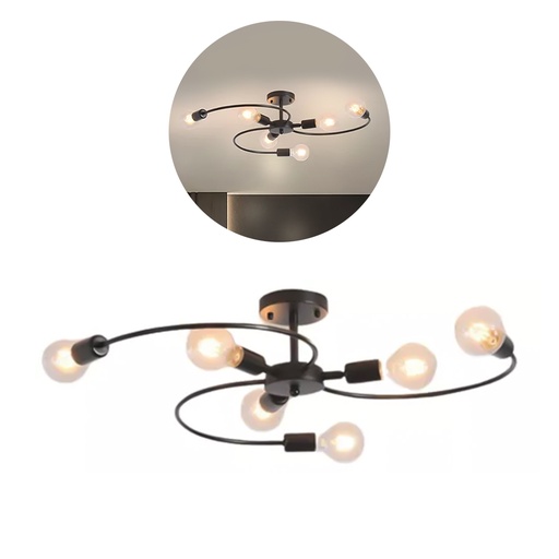 [LD-1459] LAMPARA ESTILO NORDICO 6 (CABEZAS)