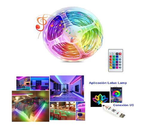 [LD-1183] CINTA LED RECARGABLE MUSICAL