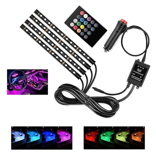 [LD-1951] JUEGO DE BARRA DE LUZ LED RECARGABLE P/VEHICULO
