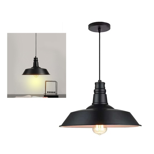 [LD-1827] LAMPRA COLGANTE MODERNA (NEGRO)