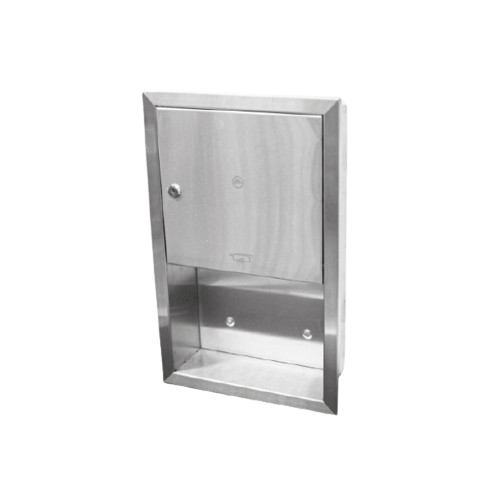 [CLD-5852] MA FAUCET DISPENSADOR MANUAL DE ACERO INOX DE TOALLAS P/ MANOS P/ EMPOTRAR