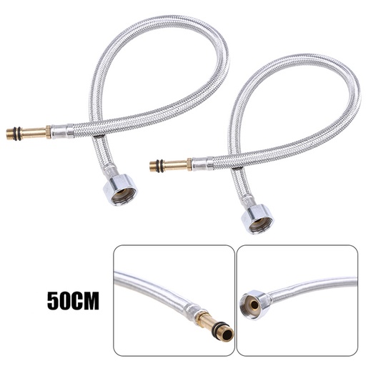 [GB-261] SALUDVEN MANGUERA FLEXIBLE AGUA C Y F 50 CM ALUMINIO