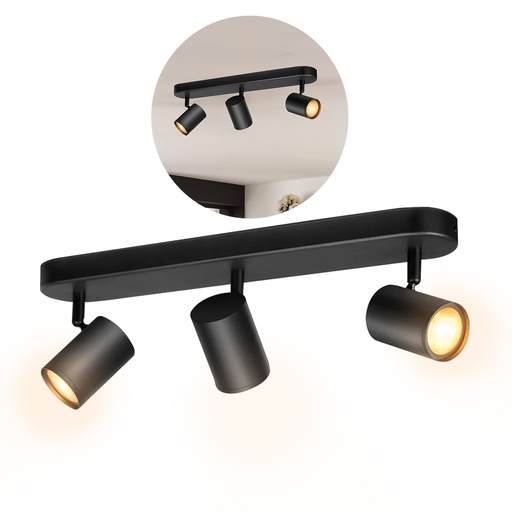 [LD-1369] TRIPLE LAMPARA DE TECHO REDONDA