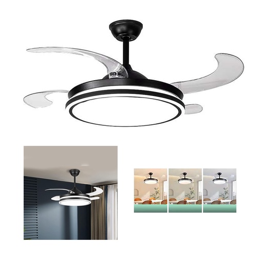 [LD-1667] ILUM VEN VENTILADOR DE TECHO CON LUZ LED 150W