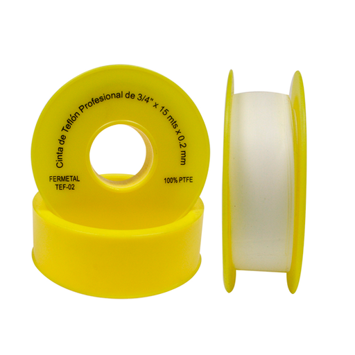 [TEF-02] CINTA DE TEFLON PROFESIONAL  DE 3/4" X 15 MTS.