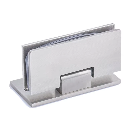 [HR-483] BISAGRA PARA PUERTA VIDRIO 90° ACERO INOX