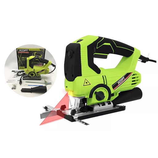 [HR-E3040-B] XCORT SIERRA CALADORA CON LUZ LED Y LASER