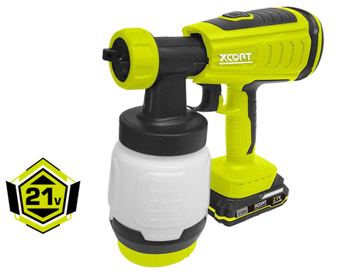 [HR-E3072] XCORT PISTOLA DE PINTURA INALAMBRICA 300W (HVLP