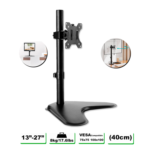 [HR-MO103] HERRA-VEN SOPORTE MOVIL PARA MONITOR CON BASE 40CM